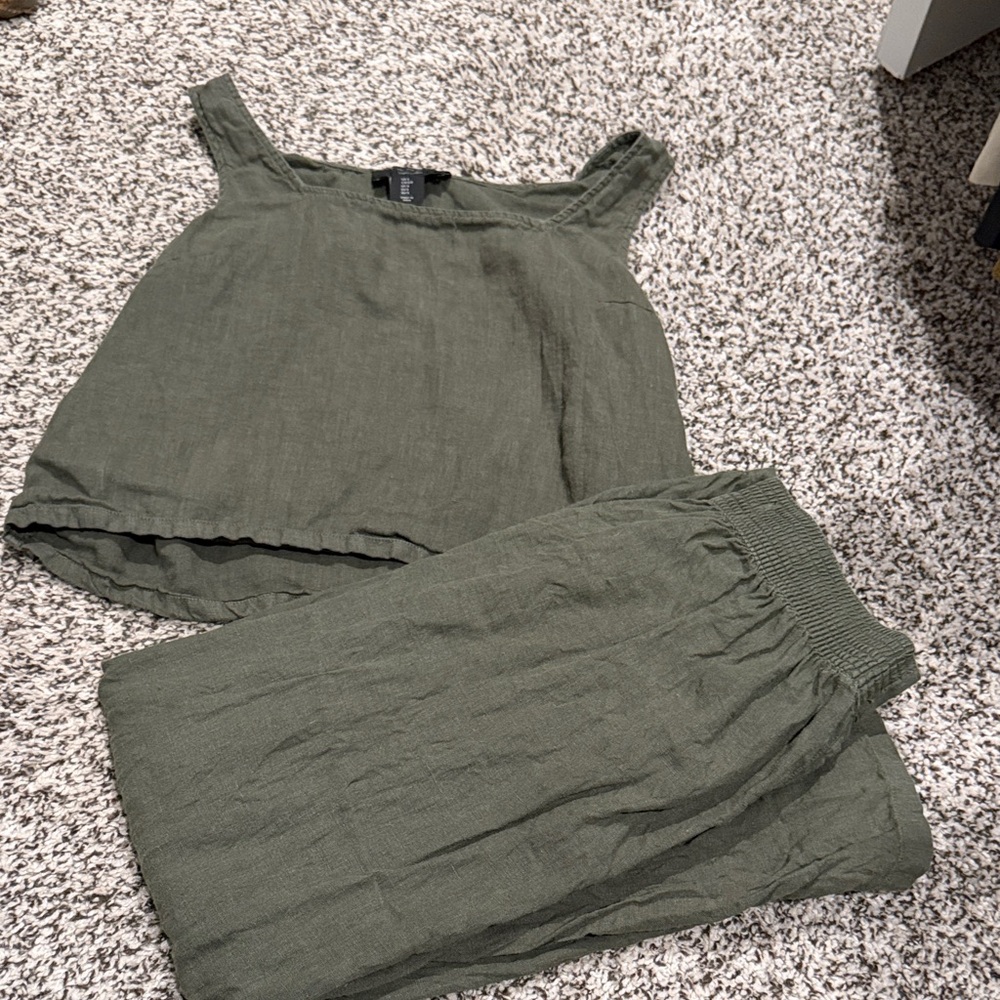 Two piece linen set